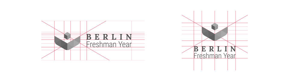Abbildung Entwicklung Logoausrichtung Berlin Freshman Year