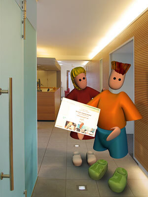Abbildung 3D-Montage Jim und Jill mit Zertifikat für lernscouts.de