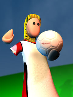 Abbildung 3D-Still Jill mit Volleyball für lernscouts.de